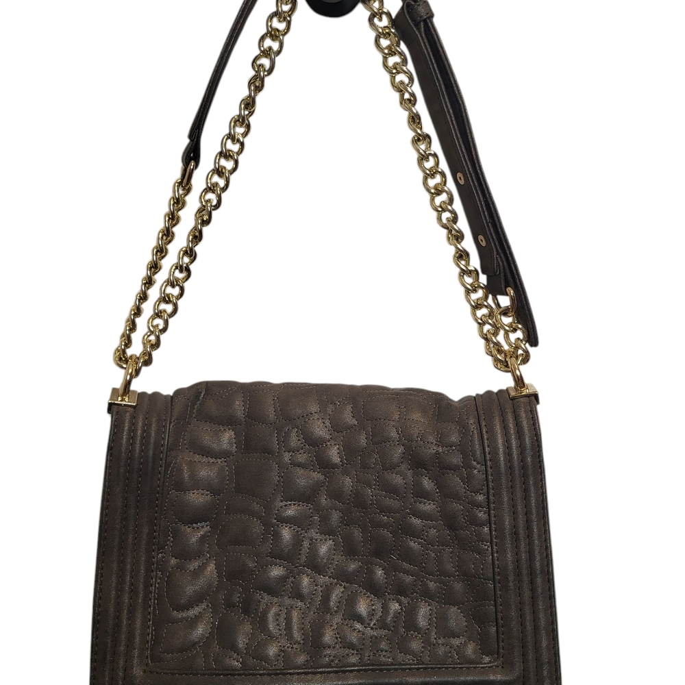 Gray Suede Jacket With Button Details - image 4